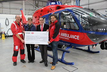 East Devon Law with Air Ambulance fundraising presentation 